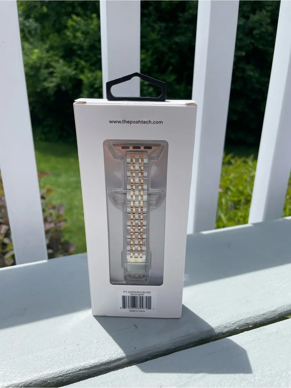 Posh Tech Stainless Steel Link Band for Apple Watch – Two Tone NIB